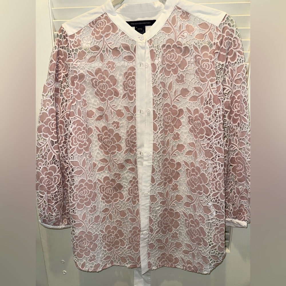 French connection lace top
